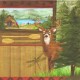 Салфетка для декупажа "Дикая природа - олень" бумажная, 346114, 33х33 см
